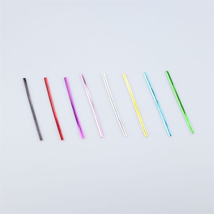 Colourful Binding Surface Wrapping Wire Bread Bags Sealing PET Twist Ties For Bakery