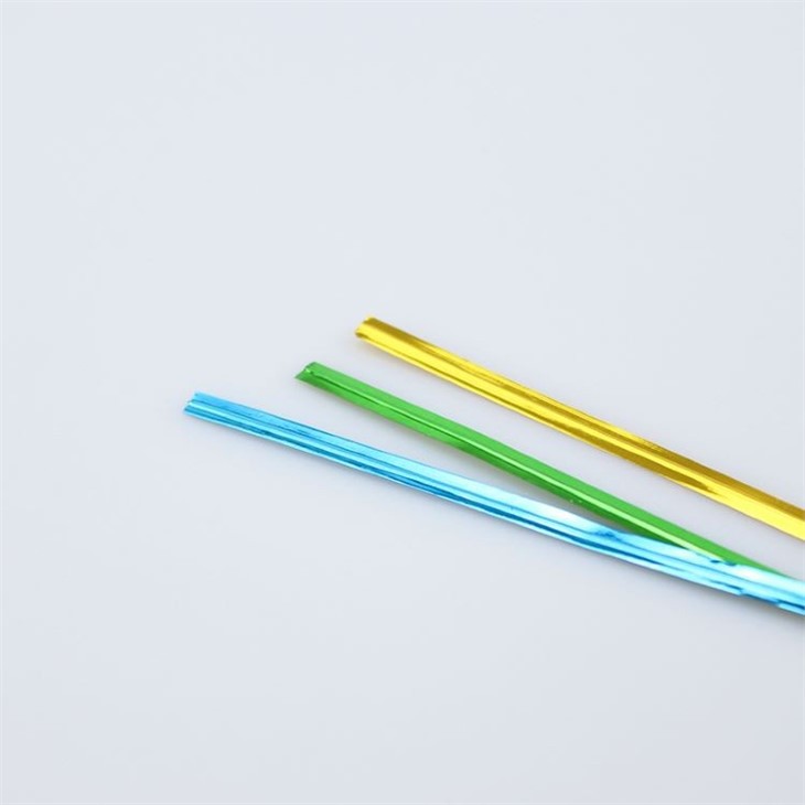 Colourful Binding Surface Wrapping Wire Bread Bags Sealing PET Twist Ties For Bakery